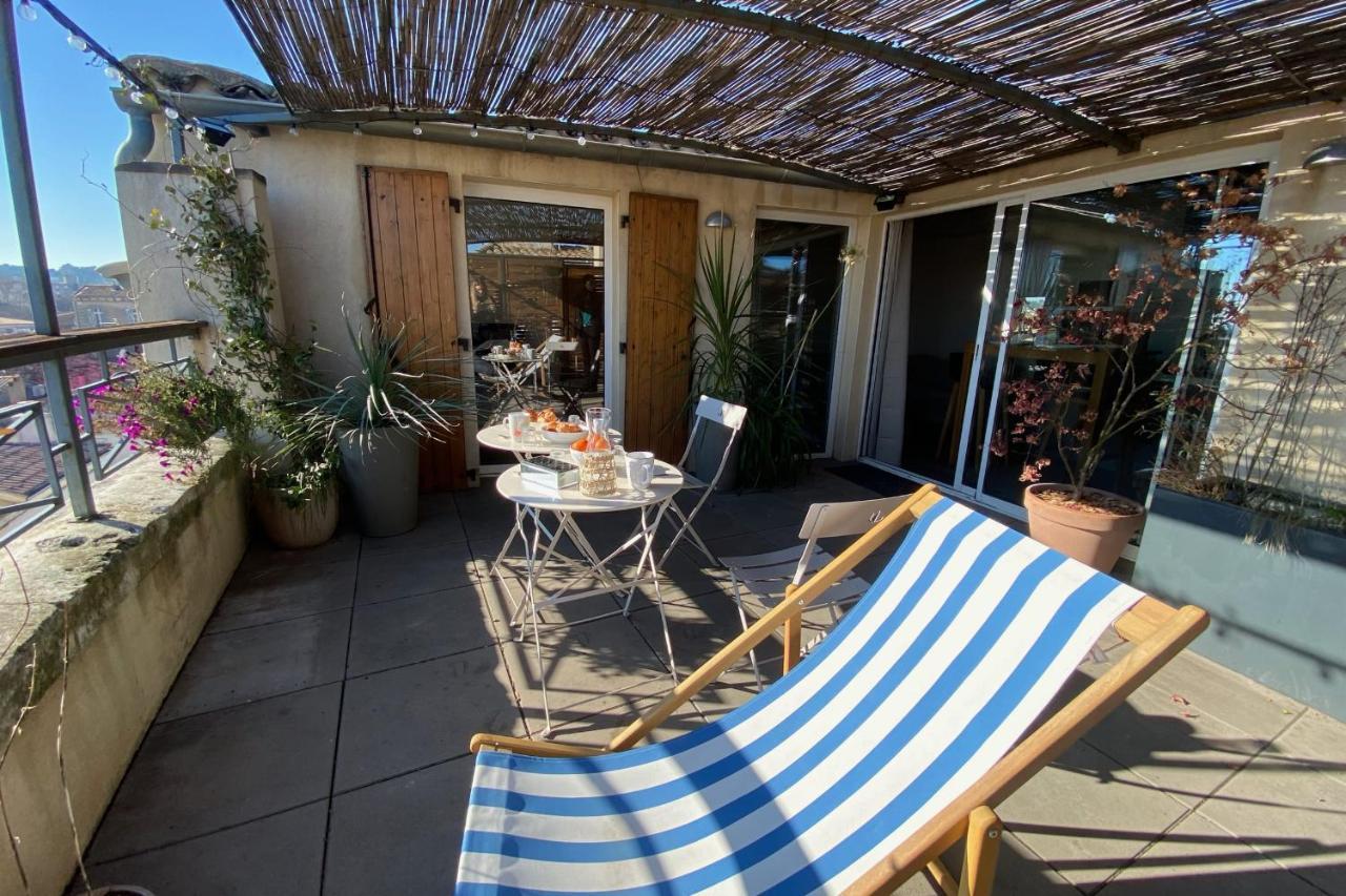 The Sunny - P2 With Terrace - City Centre Nîmes Exterior foto